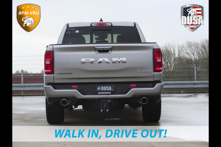 Dodge Ram | 1500 | Laramie | Sport | 3.0L I6 Hurricane | Crew Cab | 4X4 | BPM-VRIJ | Panorama | 12-inch Touchscreen | SPORT Getoonde accessoires zijn verkrijgbaar tegen meerprijs