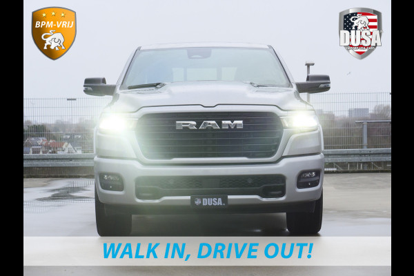 Dodge Ram | 1500 | Laramie | Sport | 3.0L I6 Hurricane | Crew Cab | 4X4 | BPM-VRIJ | Panorama | 12-inch Touchscreen | SPORT Getoonde accessoires zijn verkrijgbaar tegen meerprijs