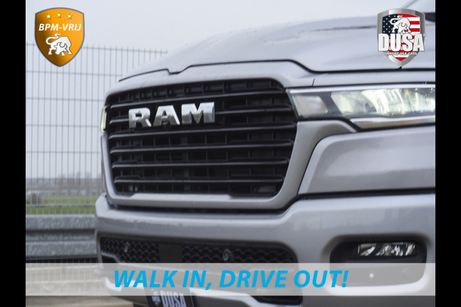 Dodge Ram | 1500 | Laramie | Sport | 3.0L I6 Hurricane | Crew Cab | 4X4 | BPM-VRIJ | Panorama | 12-inch Touchscreen | SPORT Getoonde accessoires zijn verkrijgbaar tegen meerprijs
