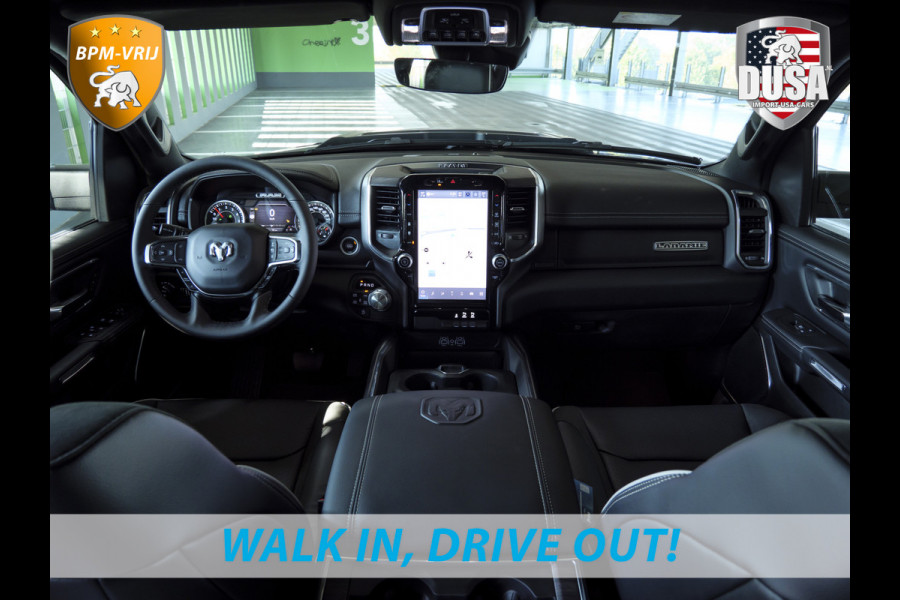 Dodge Ram | 1500 | Laramie | Sport | 3.0L I6 Hurricane | Crew Cab | 4X4 | BPM-VRIJ | Panorama | 12-inch Touchscreen | SPORT Getoonde accessoires zijn verkrijgbaar tegen meerprijs