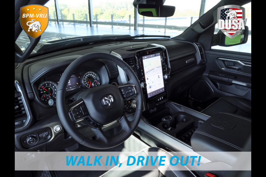 Dodge Ram | 1500 | Laramie | Sport | 3.0L I6 Hurricane | Crew Cab | 4X4 | BPM-VRIJ | Panorama | 12-inch Touchscreen | SPORT Getoonde accessoires zijn verkrijgbaar tegen meerprijs