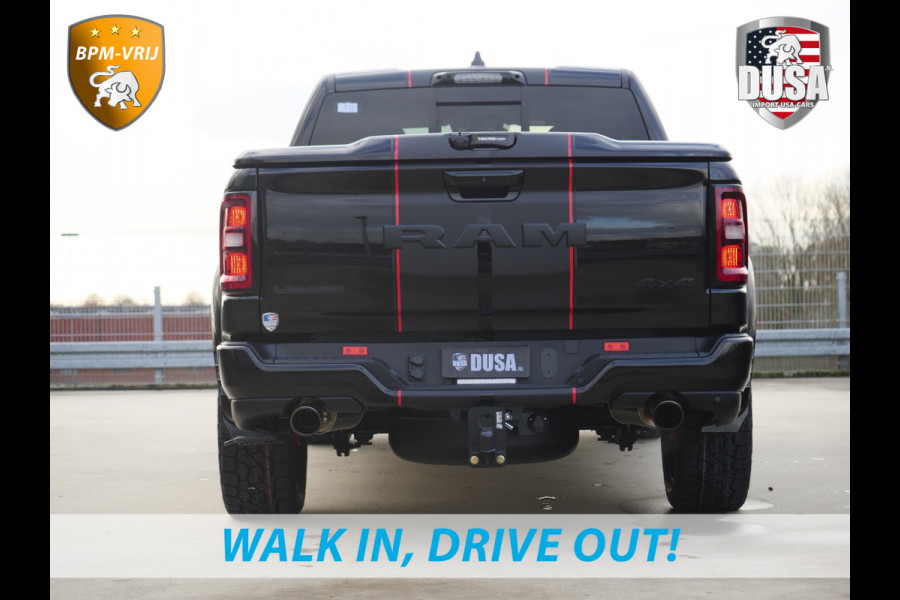 Dodge Ram | 1500 | Laramie | Premium Night | 3.0L I6 Hurricane | 4X4 | BPM-VRIJ INCL BPM-VOORDEEL | Niveau regeling | LPG | Passenger Display | Getoonde accessoires zijn verkrijgbaar tegen meerprijs