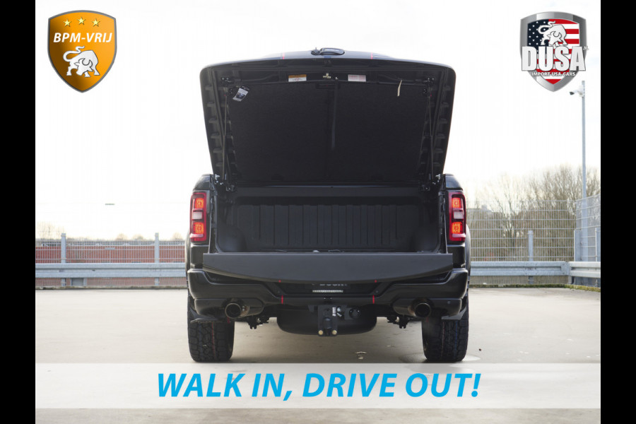 Dodge Ram | 1500 | Laramie | Premium Night | 3.0L I6 Hurricane | 4X4 | BPM-VRIJ INCL BPM-VOORDEEL | Niveau regeling | LPG | Passenger Display | Getoonde accessoires zijn verkrijgbaar tegen meerprijs