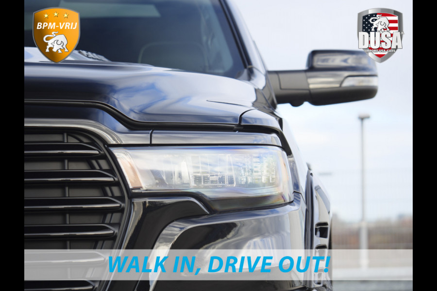 Dodge Ram | 1500 | Laramie | Premium Night | 3.0L I6 Hurricane | 4X4 | BPM-VRIJ INCL BPM-VOORDEEL | Niveau regeling | LPG | Passenger Display | Getoonde accessoires zijn verkrijgbaar tegen meerprijs
