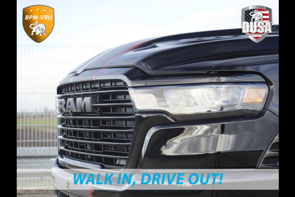Dodge Ram | 1500 | Laramie | Premium Night | 3.0L I6 Hurricane | 4X4 | BPM-VRIJ INCL BPM-VOORDEEL | Niveau regeling | LPG | Passenger Display | Getoonde accessoires zijn verkrijgbaar tegen meerprijs