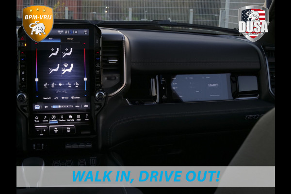 Dodge Ram | RHO | 3.0L Twin-Turbo I-6 | 4x4 | Crew Cab TWIN-TURBO HIGH OUTPUT | Panoramadak | 14,4-inch Touchscreen | Passenger Display | Getoonde accessoires zijn verkrijgbaar tegen meerprijs