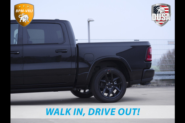 Dodge Ram 1500 | Laramie | Premium Night | 3.0L I6 Hurricane | Crew Cab | 4X4 | INCL BPM-VOORDEEL | Niveau regeling | LPG | Passenger Display | Getoonde accessoires zijn verkrijgbaar tegen meerprijs