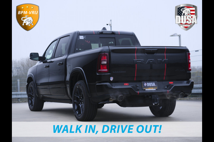 Dodge Ram 1500 | Laramie | Premium Night | 3.0L I6 Hurricane | Crew Cab | 4X4 | INCL BPM-VOORDEEL | Niveau regeling | LPG | Passenger Display | Getoonde accessoires zijn verkrijgbaar tegen meerprijs