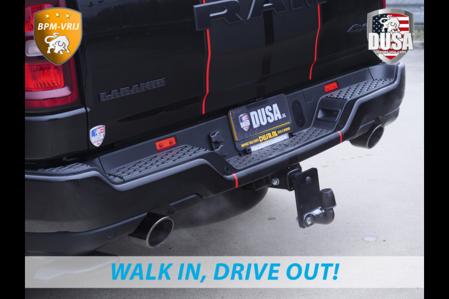 Dodge Ram 1500 | Laramie | Premium Night | 3.0L I6 Hurricane | Crew Cab | 4X4 | INCL BPM-VOORDEEL | Niveau regeling | LPG | Passenger Display | Getoonde accessoires zijn verkrijgbaar tegen meerprijs