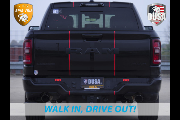 Dodge Ram 1500 | Laramie | Premium Night | 3.0L I6 Hurricane | Crew Cab | 4X4 | INCL BPM-VOORDEEL | Niveau regeling | LPG | Passenger Display | Getoonde accessoires zijn verkrijgbaar tegen meerprijs