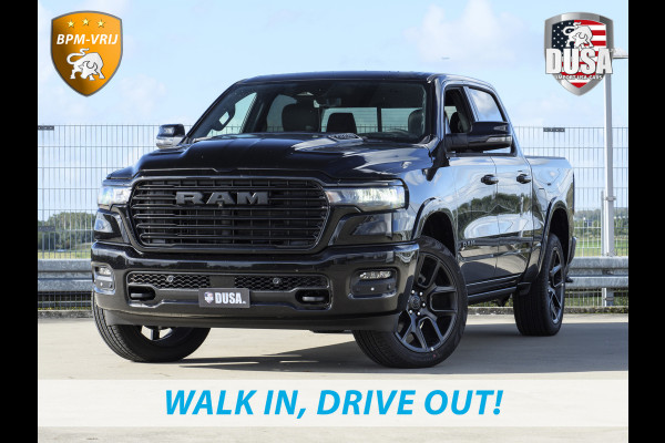 Dodge Ram 1500 | Laramie | Night Edition | 3.0L I6 Hurricane | Crew Cab | 4X4 | INCL BPM-VOORDEEL | Niveau regeling | 14,4-inch Touchscreen | Passenger Display | Getoonde accessoires zijn verkrijgbaar tegen meerprijs