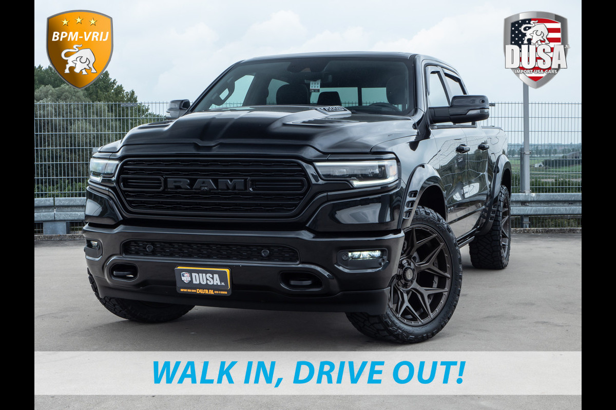 Dodge Ram 1500 | Limited | Final V8 Edition | 4x4 | Crew Cab | Night Edition | Panorama dak | Luchtvering | INCL BPM-VOORDEEL Getoonde accessoires zijn verkrijgbaar tegen meerprijs