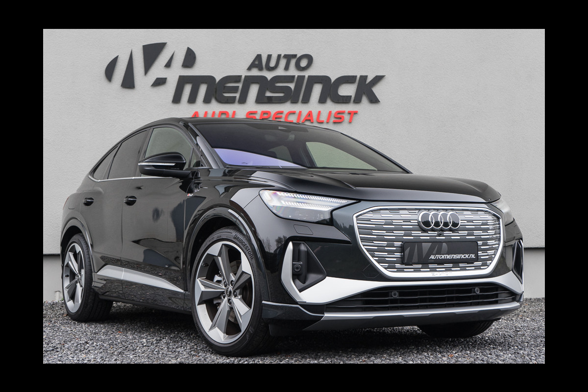 Audi Q4 Sportback e-tron 40 / 2x S-line/ Sonos/ Head-Up/Ruit-leder/ Adaptive Cruise Control/ Panoramadak/ 150kW (204PK)