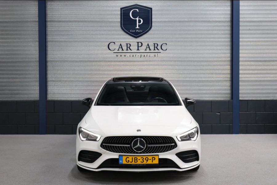 Mercedes-Benz CLA-Klasse 200 AMG LED/VIRTUAL/SFEER/PANO/ALCANTARA+S.VERWARMING/19" LMV/CAM/ACC/ECC/12 MDN GARANTIE!