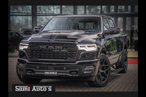 Dodge Ram 1500 LIMITED NIGHT H.O 540PK 706 Nm 2025 | XB9 | MASSAGE | BOM VOL | CREW CAB | DUBBELE CABINE | GRIJSKENTEKEN | 5 PERSOONS | DE MEEST LUXUEUZE en BEGEERDE Pick-up VOORRAAD NR 2348 - 5158