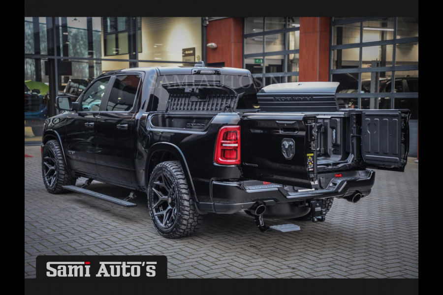 Dodge Ram 1500 LIMITED NIGHT H.O 540PK 706 Nm 2025 | XB9 | MASSAGE | BOM VOL | CREW CAB | DUBBELE CABINE | GRIJSKENTEKEN | 5 PERSOONS | DE MEEST LUXUEUZE en BEGEERDE Pick-up VOORRAAD NR 2348 - 5158