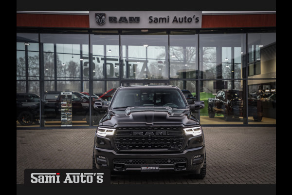 Dodge Ram 1500 LIMITED NIGHT H.O 540PK 706 Nm 2025 | XB9 | MASSAGE | BOM VOL | CREW CAB | DUBBELE CABINE | GRIJSKENTEKEN | 5 PERSOONS | DE MEEST LUXUEUZE en BEGEERDE Pick-up VOORRAAD NR 2348 - 5158