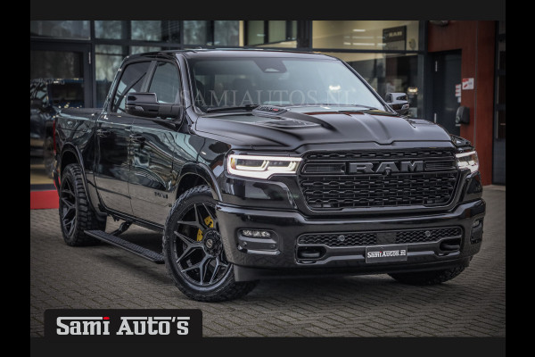 Dodge Ram 1500 LIMITED NIGHT H.O 540PK 706 Nm 2025 | XB9 | MASSAGE | BOM VOL | CREW CAB | DUBBELE CABINE | GRIJSKENTEKEN | 5 PERSOONS | DE MEEST LUXUEUZE en BEGEERDE Pick-up VOORRAAD NR 2348 - 5158