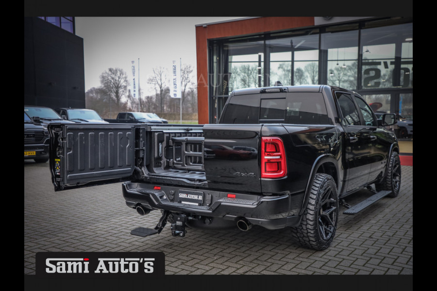 Dodge Ram 1500 LIMITED NIGHT H.O 540PK 706 Nm 2025 | XB9 | MASSAGE | BOM VOL | CREW CAB | DUBBELE CABINE | GRIJSKENTEKEN | 5 PERSOONS | DE MEEST LUXUEUZE en BEGEERDE Pick-up VOORRAAD NR 2348 - 5158