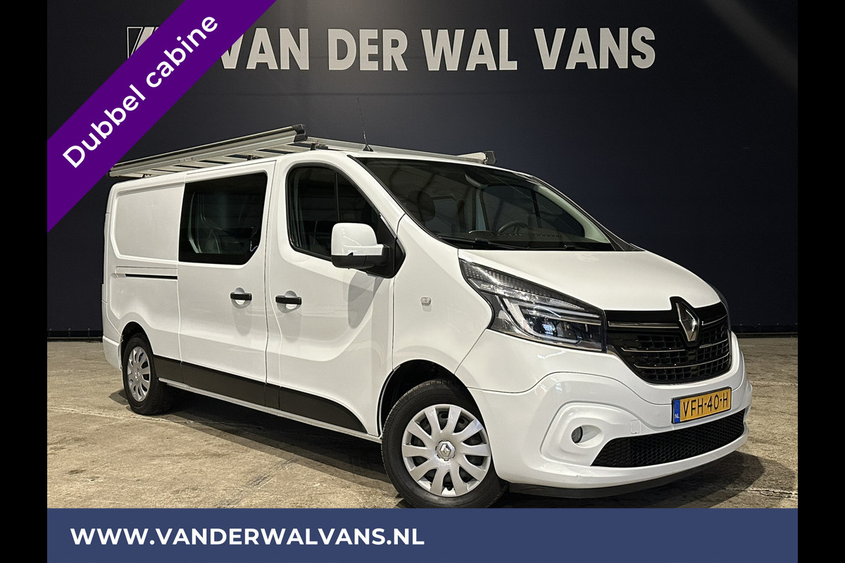 Renault Trafic 2.0 dCi 120pk **BPM VRIJ voor de Ondernemer** L2H1 Dubbele Cabine Euro6 Airco | Imperiaal | 5-Zits | Navigatie Trekhaak, Camera, Imperiaal, Cruisecontrol, Parkeersensoren