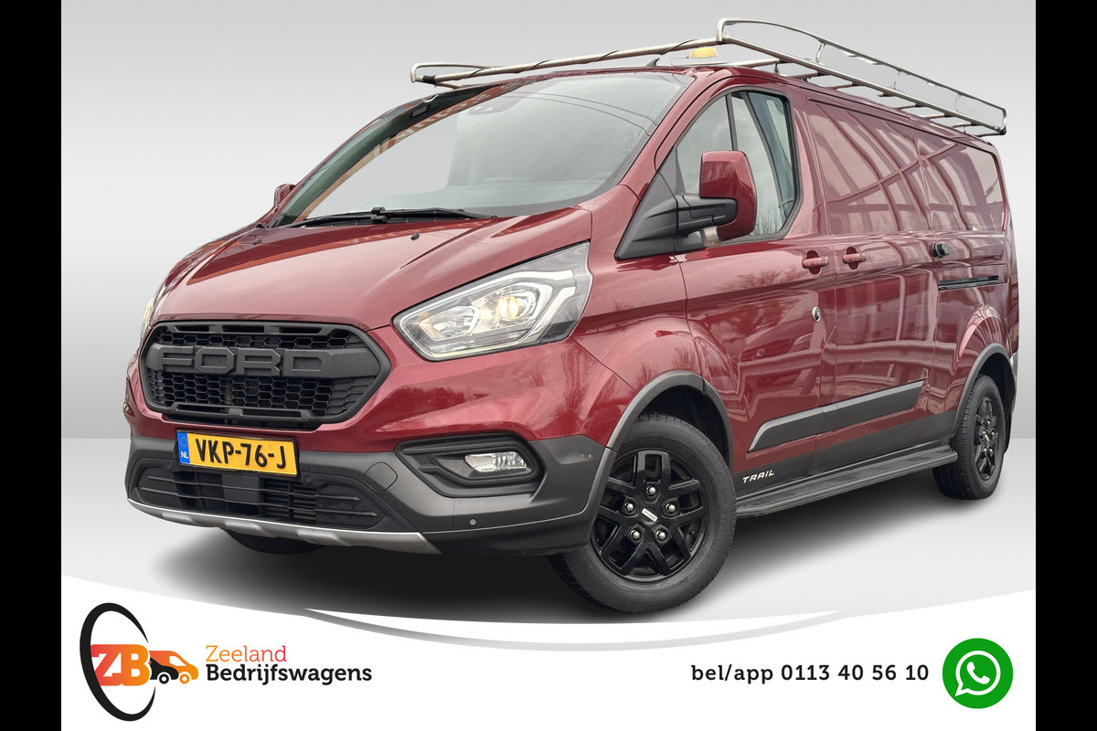 Ford Transit Custom 300 2.0 TDCI L2H1 Trail | 2x Schuifd | Trekhaak | Leder | Navi | Cruisec. | PDC