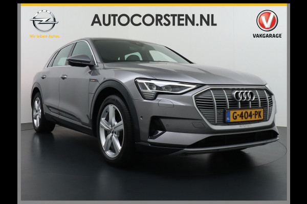 Audi e-tron E-Tron 55 408 PK S-line 95 kWh Quattro Leer Alcantara Apple Carplay Android Audi-Connect Camera Virtual-Cockpit Sportstoelen Par Connected-Services Apple-Carplay Android Interieur-Voorverwarming/koeling Electr.-A-Klep Priv.Glass Niveau-regeling(Automatisch) ESP Hill-Hold Rijstrooksensor AEB Botswaarsch.Systeem Virtual Cockpit sport stoelen Zwarte Hemel  WiFi 150kw snellaadvermogen