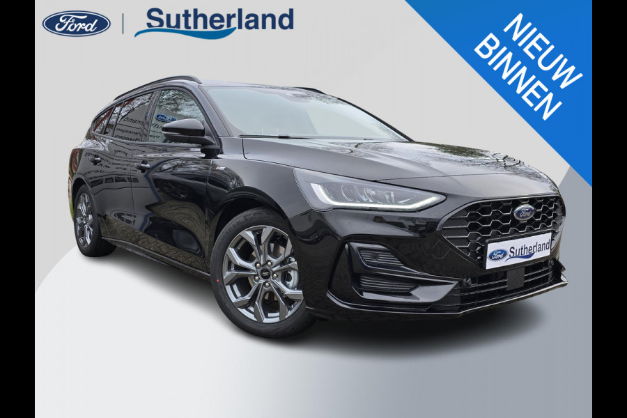 Ford Focus 1.0 EcoBoost Hybrid ST Line Wagon 155pk SCI  Automaat | April leverbaar | Winter Pack | Agate Black | 12.3 inch personaliseerbare Digital Cockpit | Achteruitrijcamera | Draadloos opladen mobiele telefoon | Ford Keyless Entry