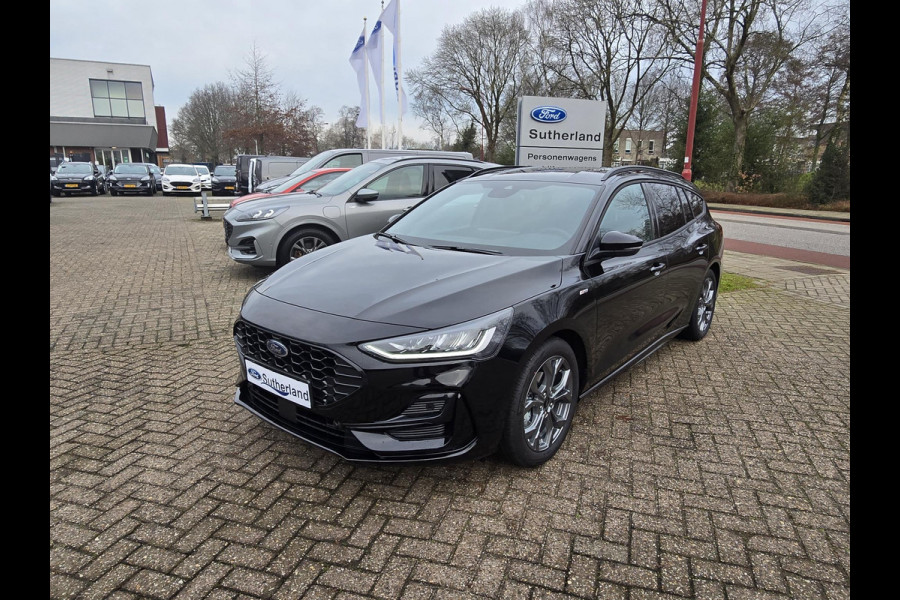 Ford Focus 1.0 EcoBoost Hybrid ST Line Wagon 155pk SCI  Automaat | April leverbaar | Winter Pack | Agate Black | 12.3 inch personaliseerbare Digital Cockpit | Achteruitrijcamera | Draadloos opladen mobiele telefoon | Ford Keyless Entry