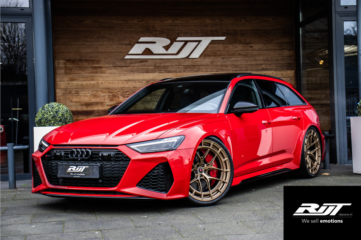 Audi RS6 4.0 V8 quattro **Dynamic Plus/Ceramic/HUD/Carbon/Pano/B&O/ACC** 24/01/2026 Verlengde Garantie