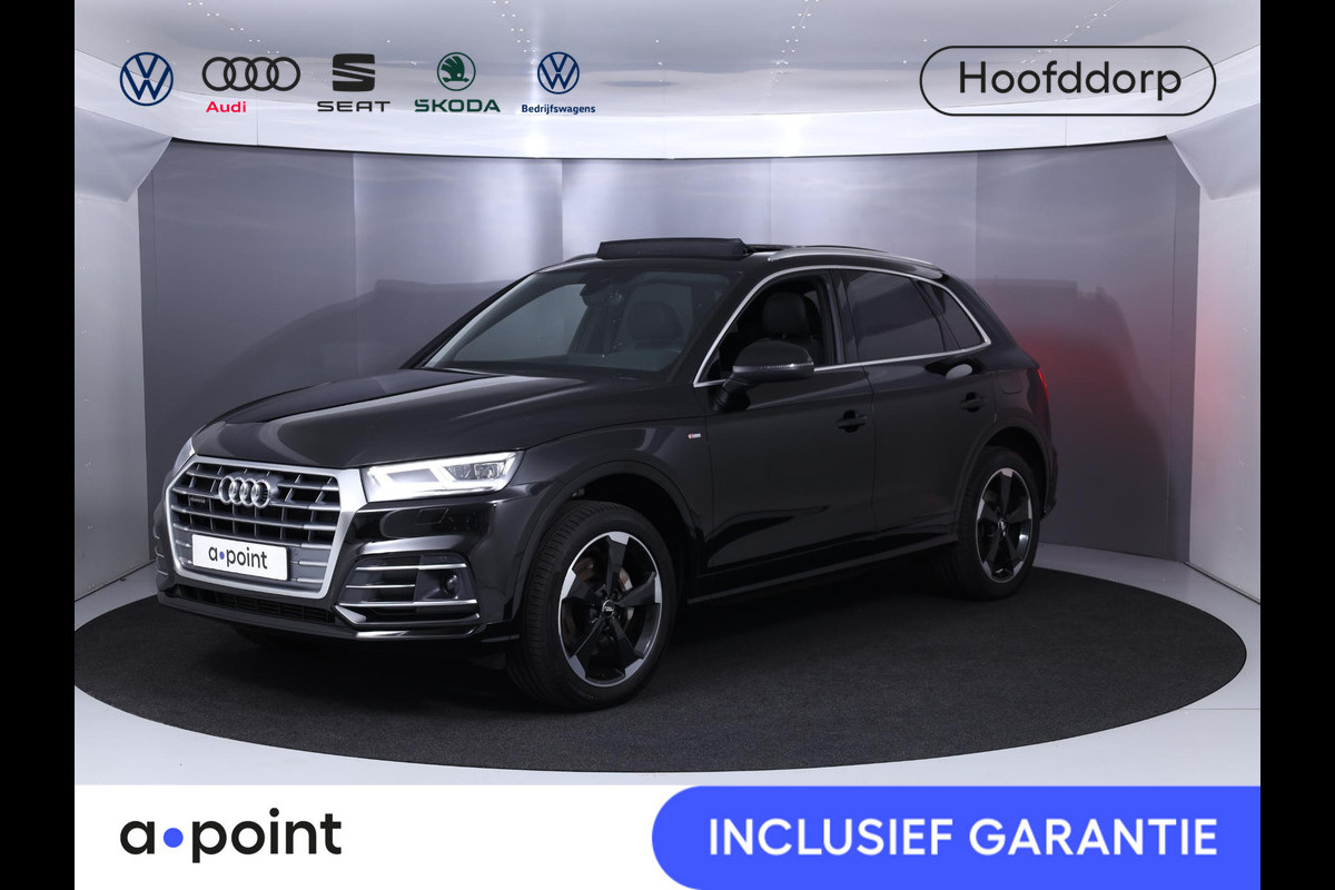 Audi Q5 50 TFSI e quattro S edition 299 pk S-tronic | Navigatie | Panoramadak | Parkeersensoren | Achteruitrijcamera | Adaptieve cruise control | Stoelverwarming | S-Line |