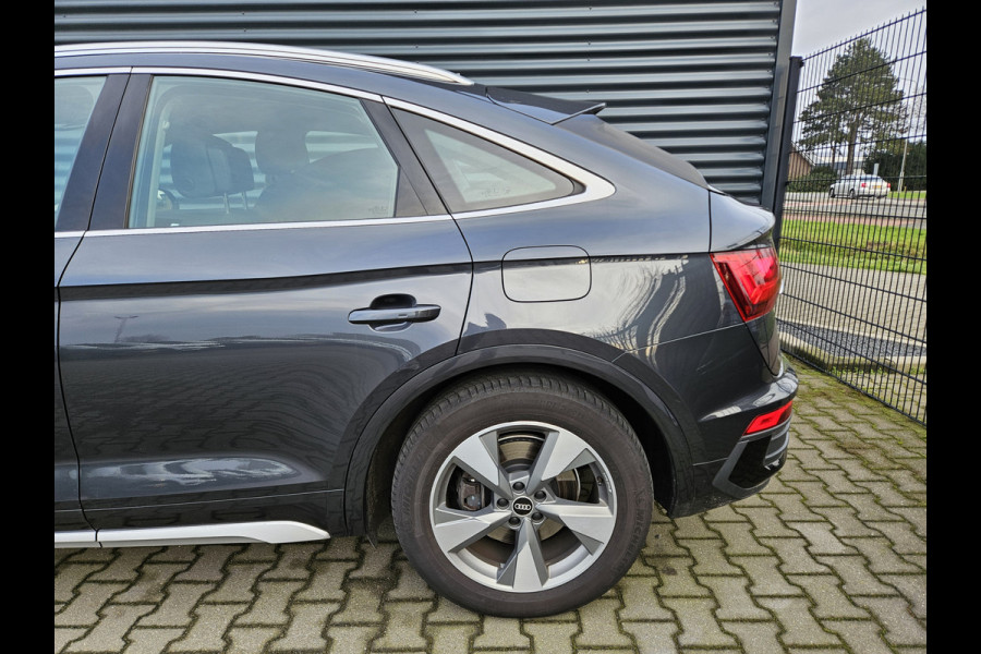 Audi Q5 Sportback 50 TFSI e Advanced Edition Quattro Plug In Hybrid Dealer O.H INCL BTW PHEV | Luchtvering | Lederen Sportstoelen Verwarmd | Camera | Navi Full Map | 19"L.M | Keyless |