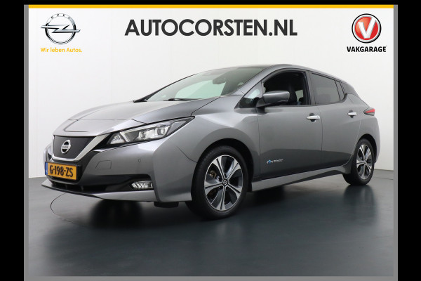 Nissan Leaf Tekna 40kWh Autom. Leder 360°Camera Apple Carplay Android Auto Adaptieve Cruise-Control Bose-Sound® Navi Ecc Bluetooth DAB Keyle Stoelverwarming Regen-Licht Sensor LMV Verwarmd Lederen Stuur Isofix Rijstrooksensor met correctie Verkeersbord detectie 1e Eigenaar