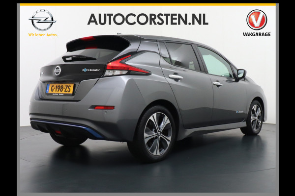 Nissan Leaf Tekna 40kWh Autom. Leder 360°Camera Apple Carplay Android Auto Adaptieve Cruise-Control Bose-Sound® Navi Ecc Bluetooth DAB Keyle Stoelverwarming Regen-Licht Sensor LMV Verwarmd Lederen Stuur Isofix Rijstrooksensor met correctie Verkeersbord detectie 1e Eigenaar