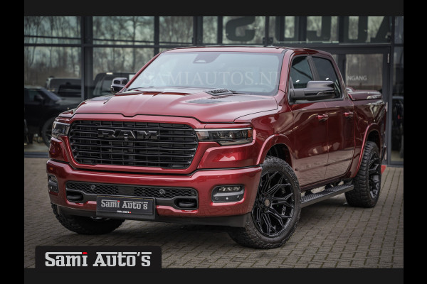 Dodge Ram 2025 LARAMIE SPORT HURRICANE 420PK 636 Nm | PRIJS MET LPG EN COVER EN GARANTIE | DUBBELE CABINE | PICK UP | 5 PERSOONS | DC | GRIJSKENTEKEN | Velvet Red Pearl VOORAAD 2218 - 3854