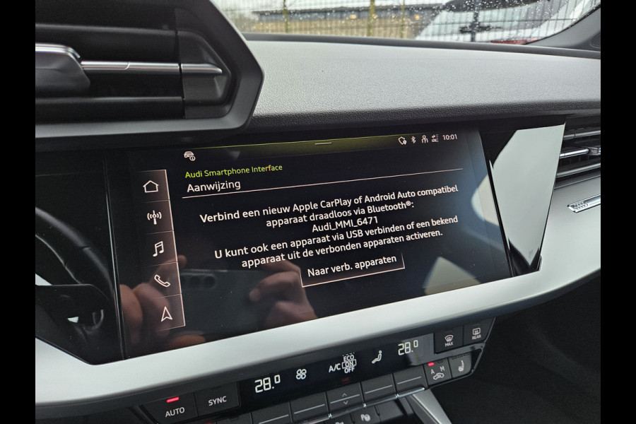 Audi A3 Sportback 40 TFSI e S Line Plug In Hybrid PHEV | Adaptive Cruise | Apple Carplay | Sportstoelen Verwarmd | Virtual | Camera | 18"L.M | LED | DAB |