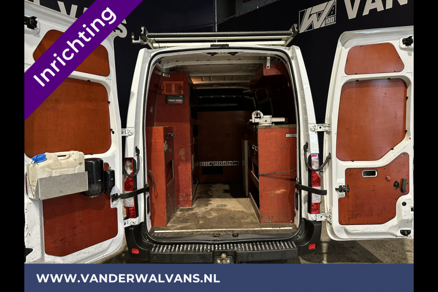 Opel Movano 2.3 CDTI 146pk L2H2 inrichting Euro6 Airco | Omvormer | Navigatie | Camera | Imperiaal Cruisecontrol, Trekhaak, Parkeersensoren, Bijrijdersbank