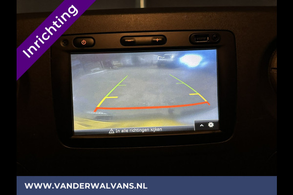 Opel Movano 2.3 CDTI 146pk L2H2 inrichting Euro6 Airco | Omvormer | Navigatie | Camera | Imperiaal Cruisecontrol, Trekhaak, Parkeersensoren, Bijrijdersbank