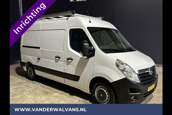 Opel Movano 2.3 CDTI 146pk L2H2 inrichting Euro6 Airco | Omvormer | Navigatie | Camera | Imperiaal Cruisecontrol, Trekhaak, Parkeersensoren, Bijrijdersbank