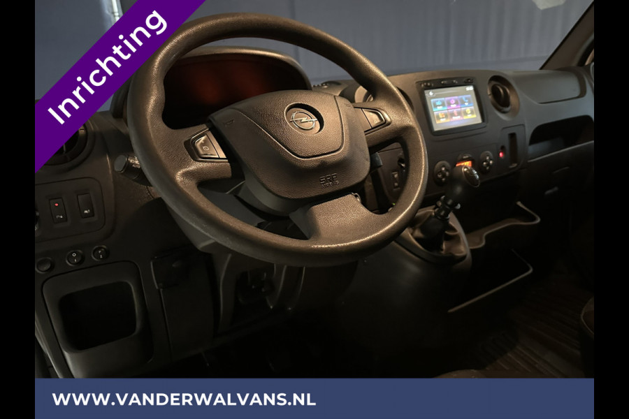 Opel Movano 2.3 CDTI 146pk L2H2 inrichting Euro6 Airco | Omvormer | Navigatie | Camera | Imperiaal Cruisecontrol, Trekhaak, Parkeersensoren, Bijrijdersbank