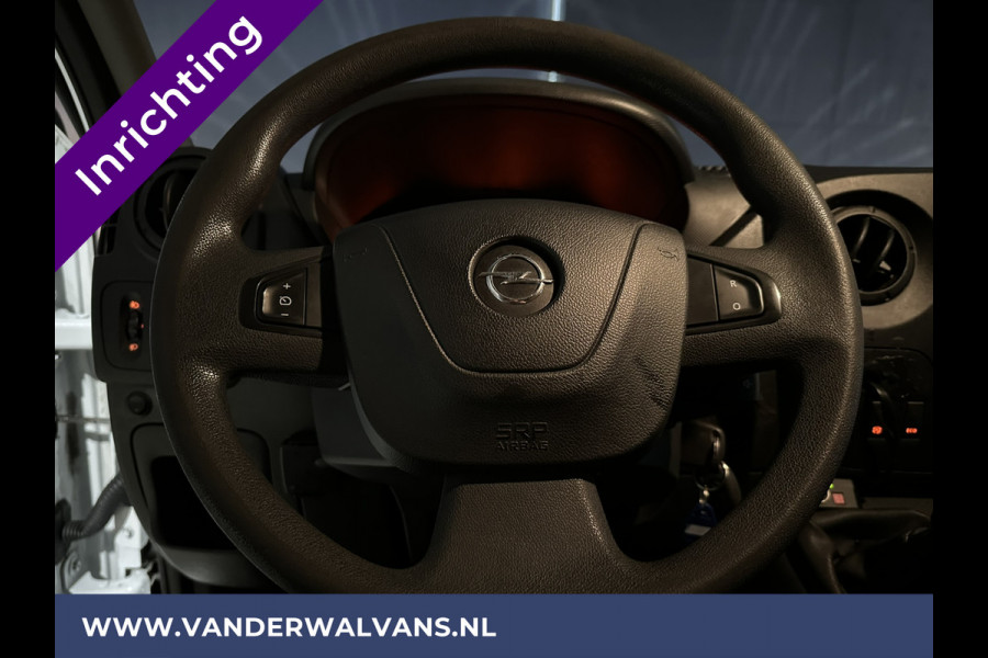 Opel Movano 2.3 CDTI 146pk L2H2 inrichting Euro6 Airco | Omvormer | Navigatie | Camera | Imperiaal Cruisecontrol, Trekhaak, Parkeersensoren, Bijrijdersbank