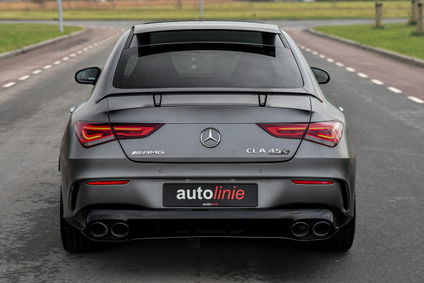 Mercedes-Benz CLA-Klasse AMG 45 S 4MATIC+ Aero, Perf stuur, Pano, Schaal, Memory, Koeling, 360, HUD, Burm, Keyless, Dodeh, CarPlay