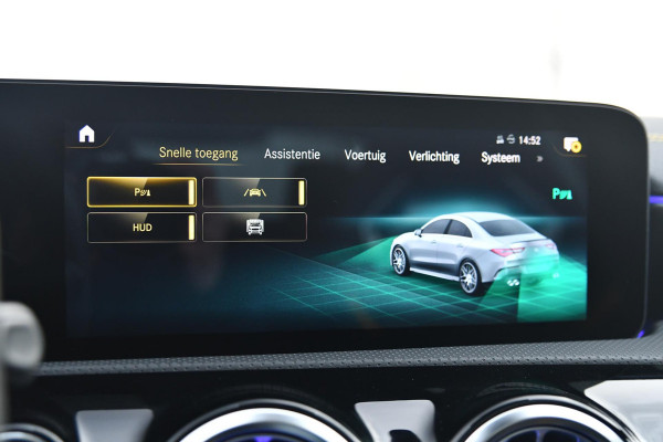 Mercedes-Benz CLA-Klasse AMG 45 S 4MATIC+ Aero, Perf stuur, Pano, Schaal, Memory, Koeling, 360, HUD, Burm, Keyless, Dodeh, CarPlay