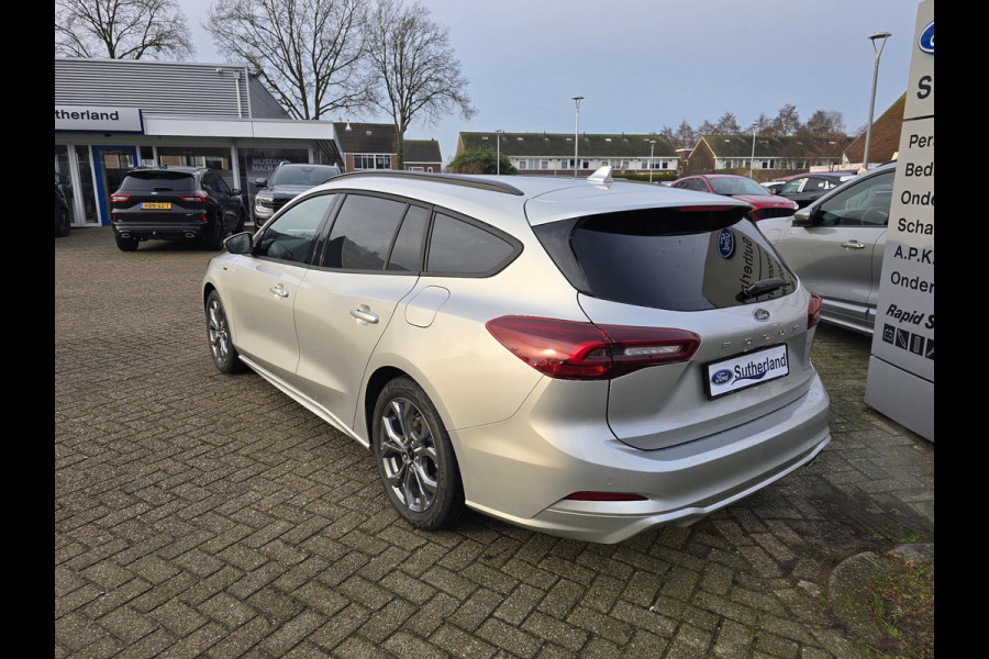 Ford Focus 1.0 EcoBoost Hybrid ST Line Wagon 155pk Automaat SCI | April leverbaar | Winter Pack | Moondust Silver | 12.3 inch personaliseerbare Digital Cockpit | Achteruitrijcamera | Draadloos opladen mobiele telefoon | Ford Keyless Entry