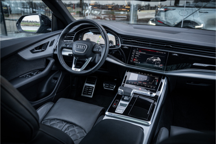 Audi Q8 55 TFSI e quattro Pro Line S - Panodak - B&O - 22inch HUD - Matrix - Massage - Stoelventilatie - S-line Diamond Stitch