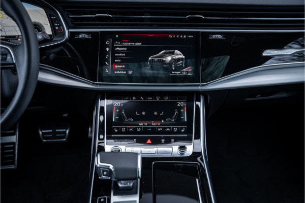 Audi Q8 55 TFSI e quattro Pro Line S - Panodak - B&O - 22inch HUD - Matrix - Massage - Stoelventilatie - S-line Diamond Stitch