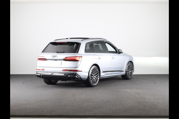 Audi Q7 55 TFSI e quattro Pro Line S Panoramadak, comfortsleutel, trekhaak, optiekpakket zwart plus, Bang&Olufsen soundsysteem, assistentiepakket tour, assistentiepakket parking plus