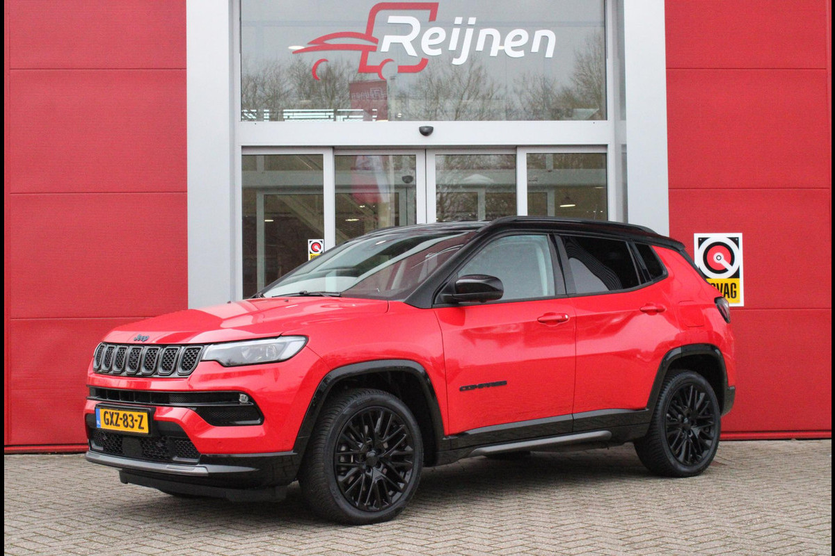 Jeep Compass 4xe SUMMIT 240PK PHEV AUTOMAAT | NAVIGATIE 10,25 "TOUCHSCREEN | APPLE CARPLAY/ANDROID AUTO | 360° CAMERA | DODEHOEK DETECTIE |ALPINE PREMIUM AUDIO | DAB+ RADIO | CLIMATE CONTROL | 19"GLOSS BLACK LICHTMETALEN VELGEN | ADAPTIVE / CRUISE CONTROL | DIGITAAL INSTRUMENTENPANEEL | LEDEREN BEKLEDING | VOORSTOELEN VERWARMD | STUUR VERWARMING ||ELEKTRISCH BEDIENBARE ACHTERKLEP | FULL LED KOPLAMPEN | LED MISTLAMPEN / BOCHTVERLICHTING | KEYLESS ENTRY & START | DRAADLOOS LADEN |