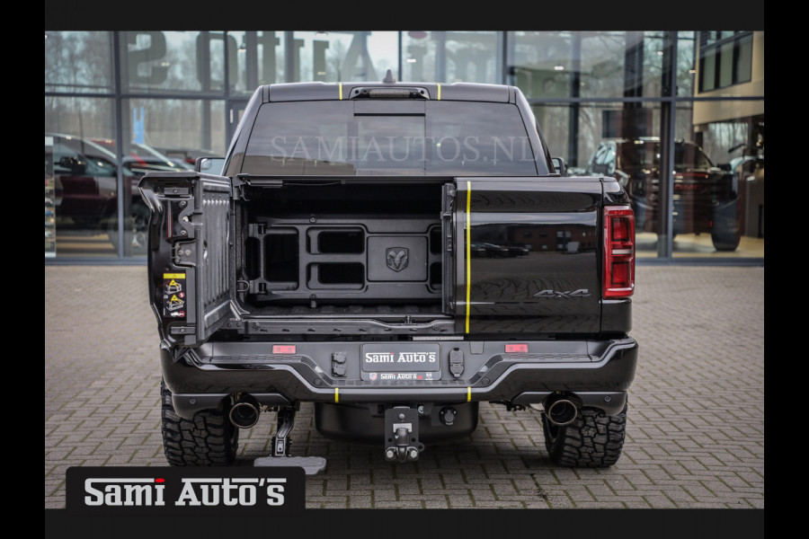 Dodge Ram 1500 DE MEEST LUXUEUZE PICK UP LIMITED NIGHT HIGH OUTPUT H.O 540PK 706 Nm 2025 | XB9 | MASSAGE | BOM VOL | CREW CAB | DUBBELE CABINE | GRIJSKENTEKEN | VOORRAAD NR 2353 - 5412