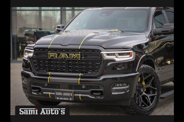 Dodge Ram 1500 DE MEEST LUXUEUZE PICK UP LIMITED NIGHT HIGH OUTPUT H.O 540PK 706 Nm 2025 | XB9 | MASSAGE | BOM VOL | CREW CAB | DUBBELE CABINE | GRIJSKENTEKEN | VOORRAAD NR 2353 - 5412