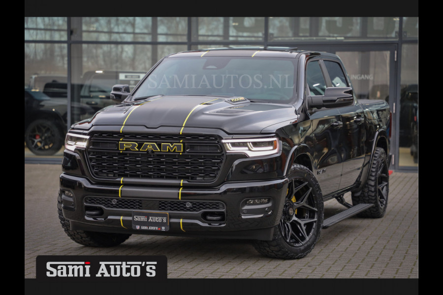 Dodge Ram 1500 DE MEEST LUXUEUZE PICK UP LIMITED NIGHT HIGH OUTPUT H.O 540PK 706 Nm 2025 | XB9 | MASSAGE | BOM VOL | CREW CAB | DUBBELE CABINE | GRIJSKENTEKEN | VOORRAAD NR 2353 - 5412